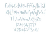In The Stillness Handwritten font, a Handwritten Font by Jodi Van der Kruik (Thumbnail 5 of 6)