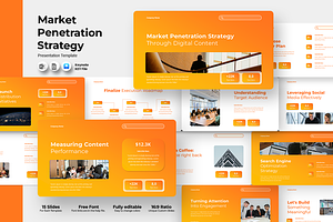 Market Penetration Strategy Keynote, a Presentation Template by QR Design Studio
