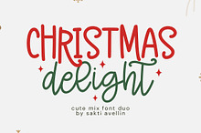 Christmas Delight - Mix Font Duo