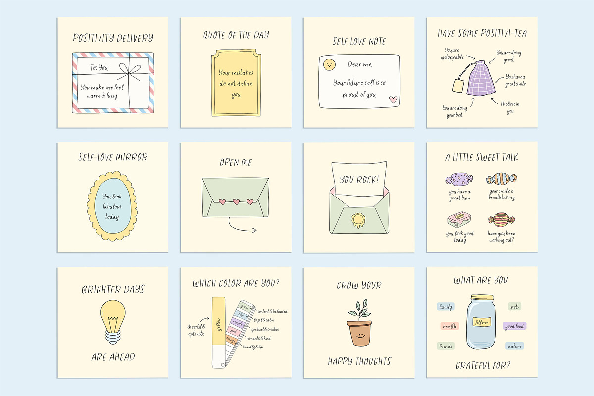 Self Love Social Pack - Canva, a Social Media Template by Willoe Studio (Photo 6 of 12)