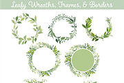 Greenery 2 - More Leaves & Wreaths, an Illustration by Kelly Jane Creative (Thumbnail 4 of 4)