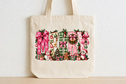Preppy Merry Coquette Christmas PNG, a Seasonal Illustration by CraftArtStudio (Thumbnail 2 of 4)