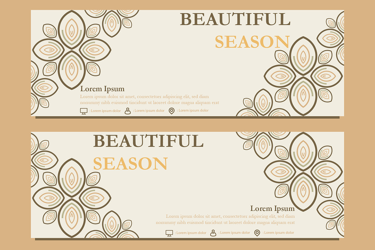 Abstract Floral Banner Template, a Marketing Template by sekitarief (Photo 3 of 3)