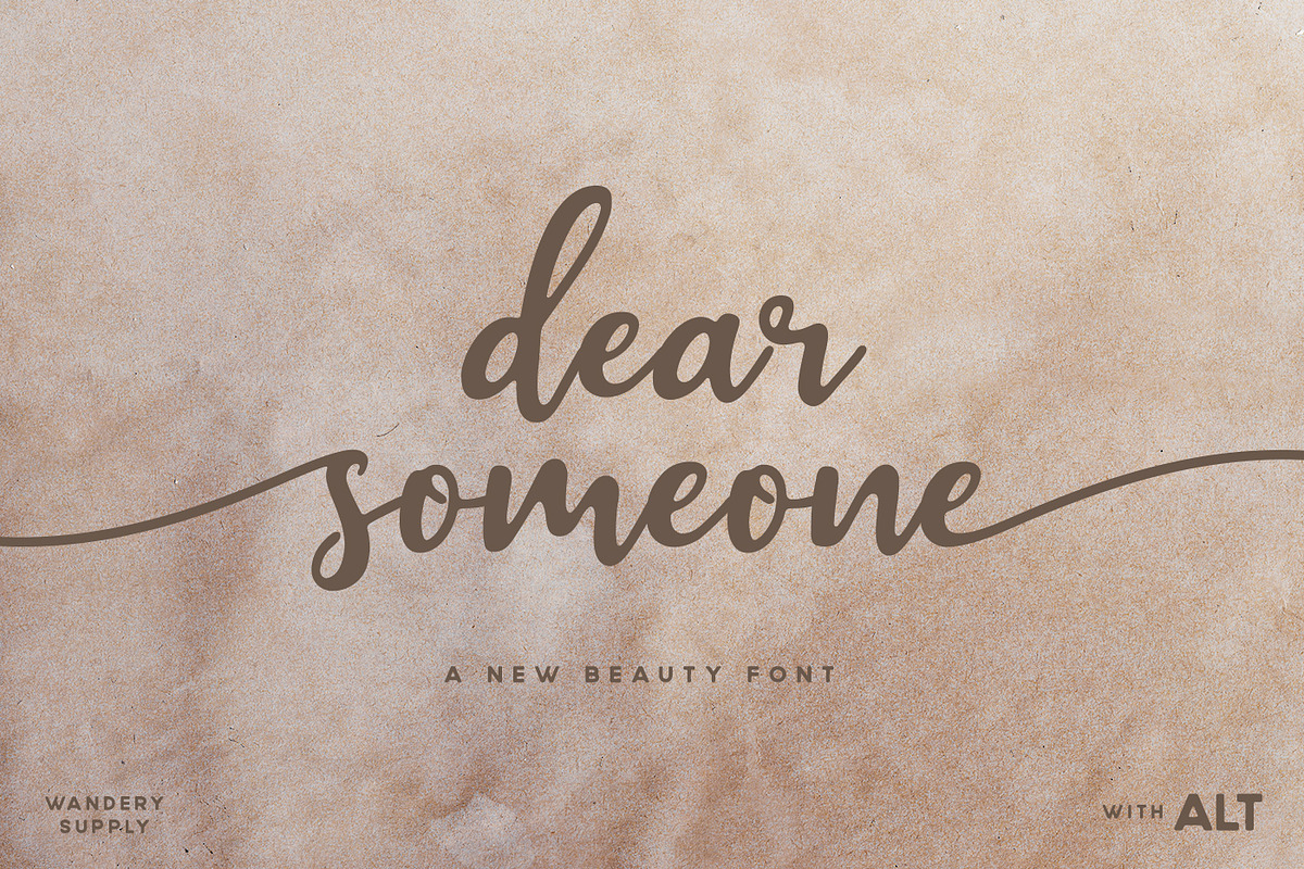 Dear Someone Script Font