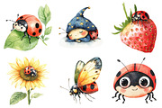 Cute Ladybug Clipart, an Illustration by Daily.Designs (Thumbnail 5 of 5)