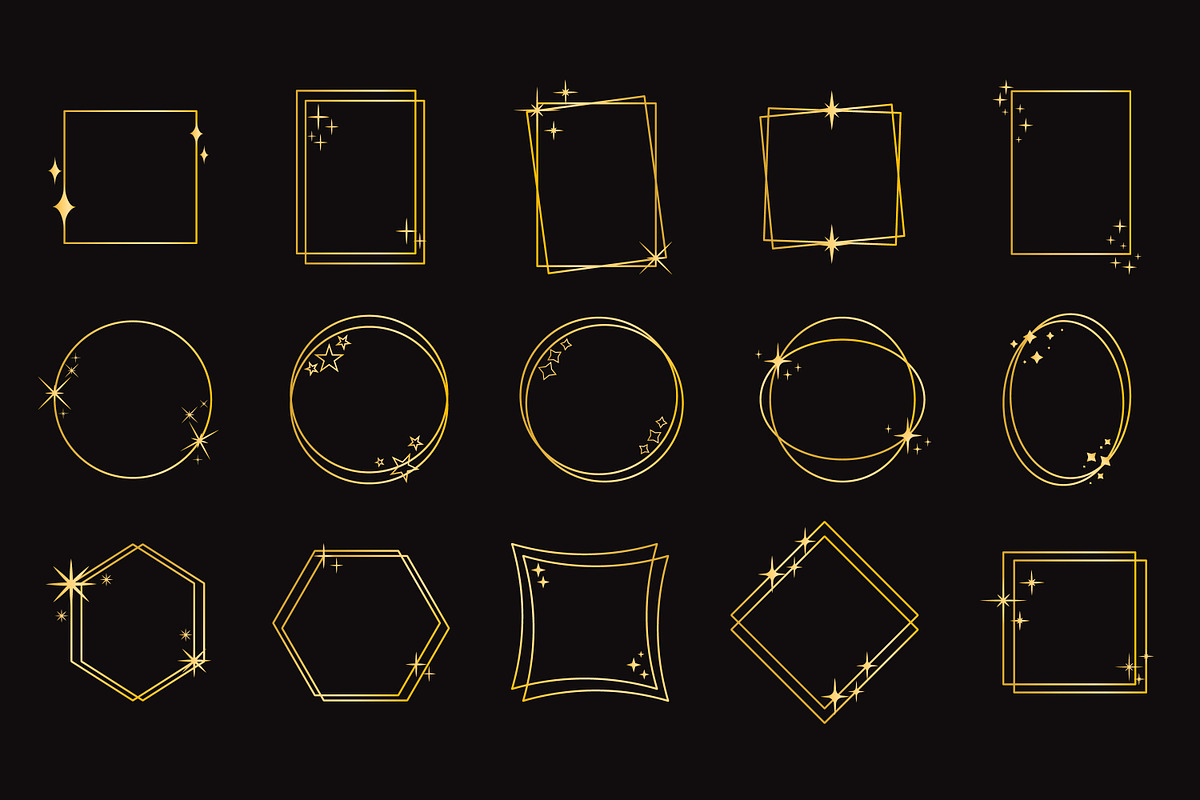 Sparks and stars frames, an Object Graphic by Tati_Kli (Photo 2 of 3)