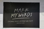 Mark My Words Bitmap SVG Font, a Handwriting Font by Nicky Laatz