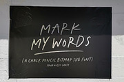 Mark My Words Bitmap SVG Font, a Handwritten Font by Nicky Laatz (Thumbnail 1 of 13)