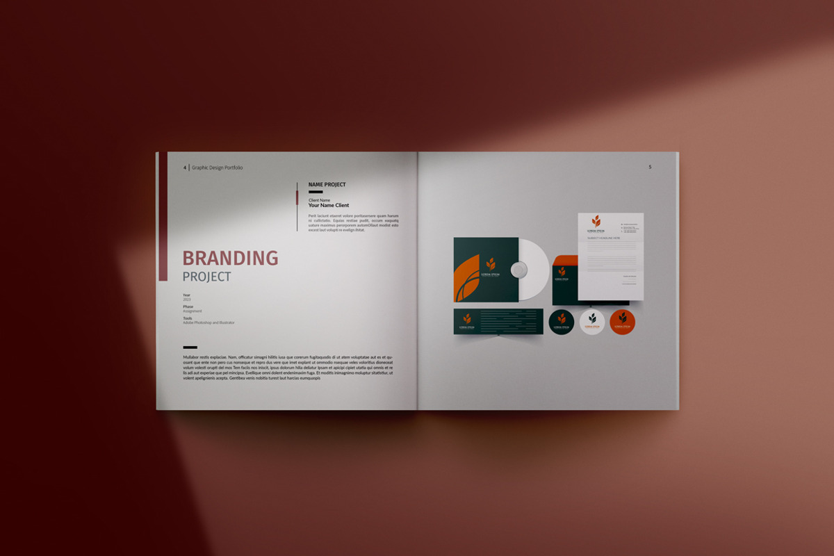 Graphic Design Portfolio, a Brochure Template by adekfotografia (Photo 3 of 14)