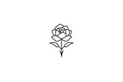 Minimalist Modern Rose Logo, a Branding & Logo Template by Luxury Logos (Thumbnail 3 of 4)
