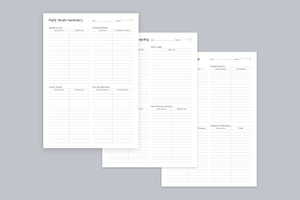 Meal Planning Pages Set V-19