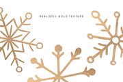 Christmas Gold Snowflake Clipart, a Seasonal Illustration by Lucie Sindelkova (Thumbnail 4 of 6)