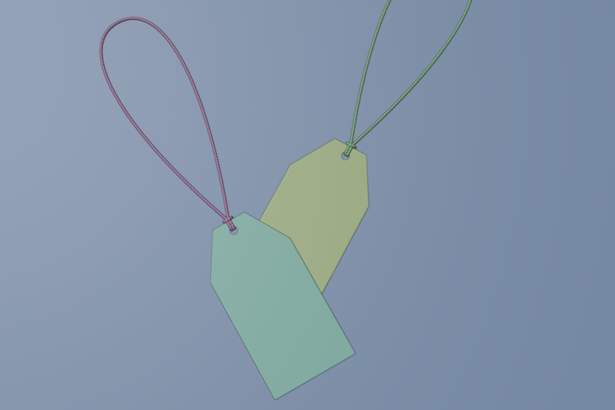 Price Tag Mockup 3D Model, an Object 3D Model by Dudukbersama (Photo 2 of 2)