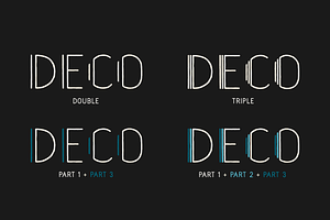 Naive Deco Sans Font Collection