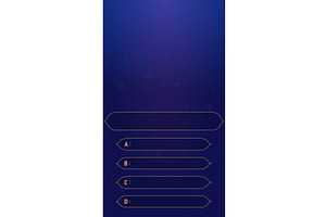 Game Quiz vertical template, an Object Graphic by SkyVectors