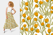 Summer Fruits Flowers Seamless Patte, a Pattern Graphic by KomannaArt (Thumbnail 5 of 11)