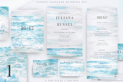 Seascape Sunset Wedding Set, an Invitation Template by Kolorata Art (Thumbnail 1 of 5)
