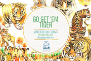 REALISTIC TIGER WATERCOLOUR CLIPART, an Animal Illustration by LilyBoo Clipart (Thumbnail 1 of 5)