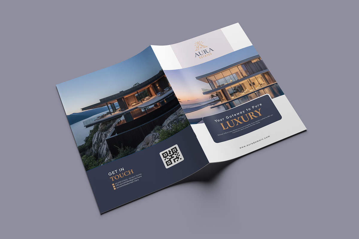 Luxury Real Estate Agency Brochure, a Brochure Template by VectStock (Photo 6 of 6)