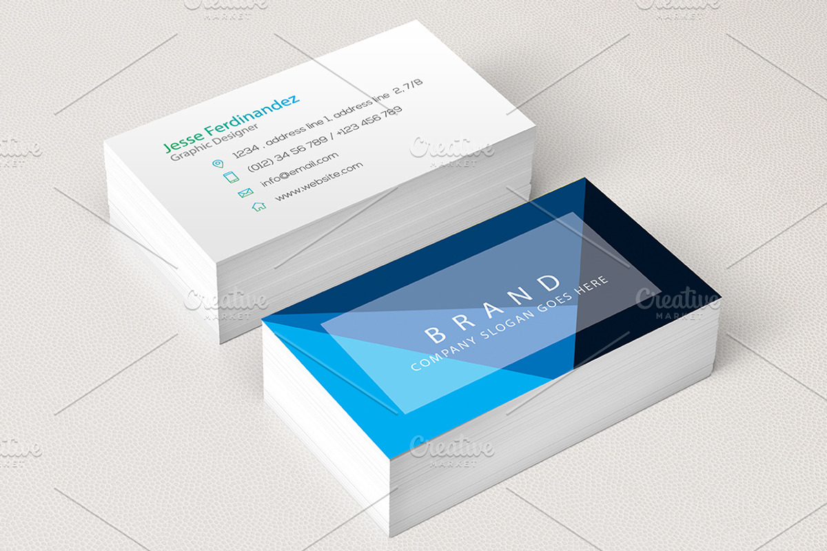 Modern Business Card Template Vol-04, a Business Card Template by M6 Gallery (Photo 4 of 4)