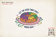 Mardi Gras Hand-drawn PNG Bundle, an Object Illustration by GlitterCraft (Thumbnail 26 of 101)