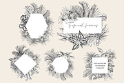 Tropical black& white plants, a Decorative Illustration by Jeanna Draw (Thumbnail 11 of 19)