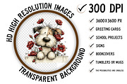 Funny Valentine Peeking Dog Clipart, an Illustration by Craft Nest (Thumbnail 2 of 11)