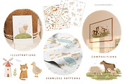 Family Farm animals baby collection, an Animal Illustration by polikarpovaart (Thumbnail 2 of 14)