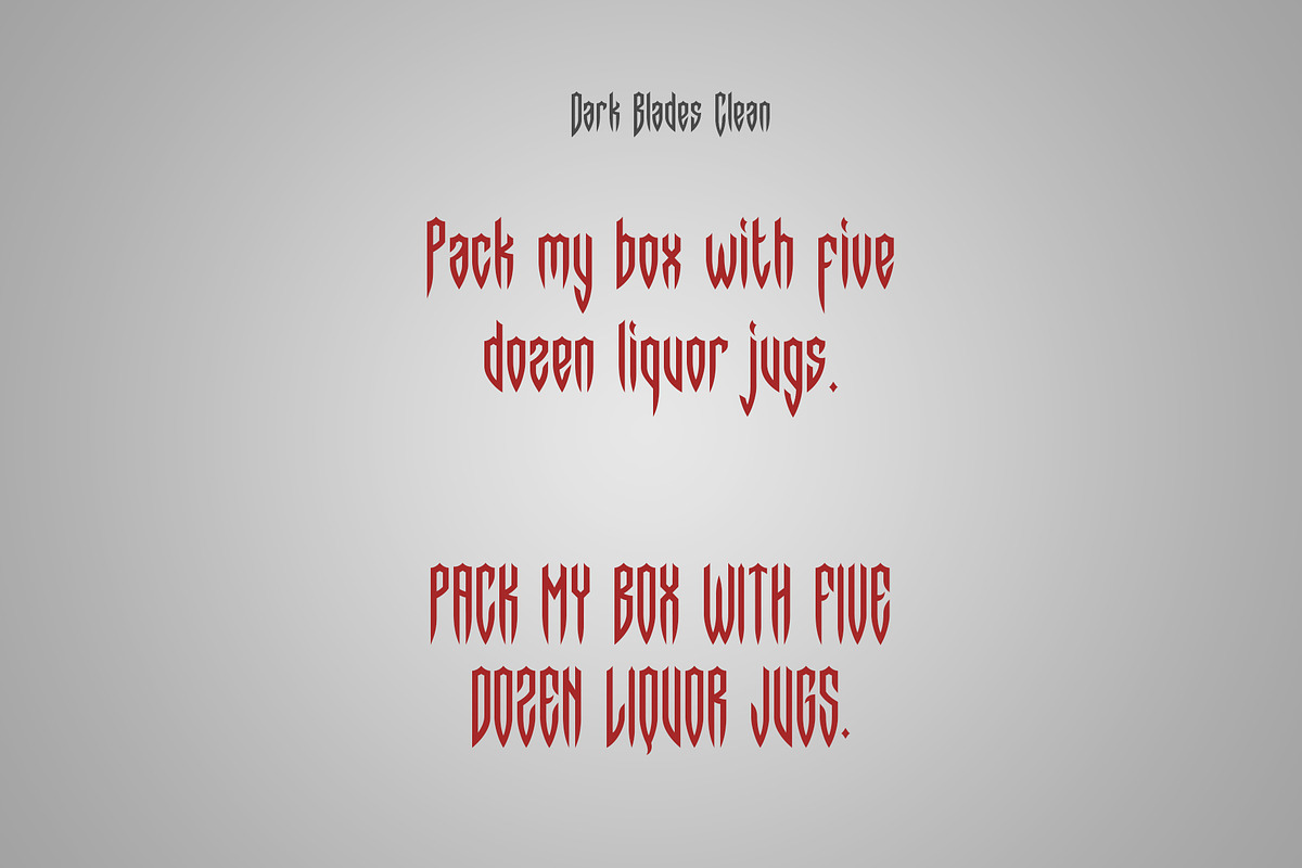 DarkBlades, a Font by Sentavio (Photo 3 of 12)