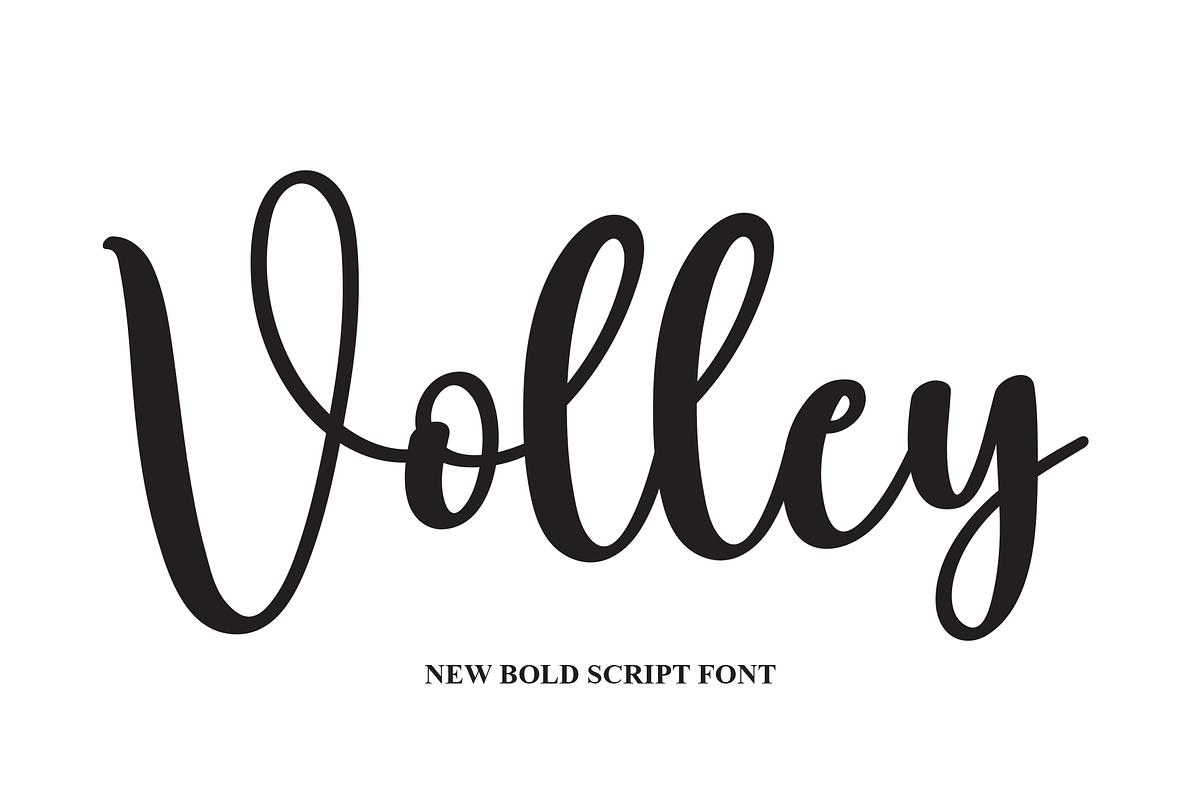 Volley | Script Font, a Script Font by Scratchones (Photo 1 of 8)