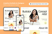 Sienna Fox - Creative Portfolio UI, a Landing Page Template by productype1 (Thumbnail 1 of 5)