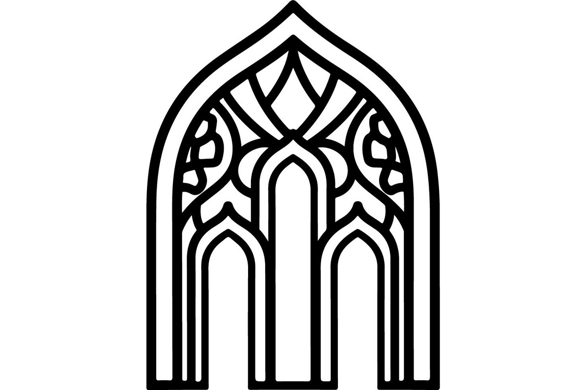 Minimal Islamic Arch Silhouette, an Object Graphic by Creativeshirt (Photo 5 of 17)