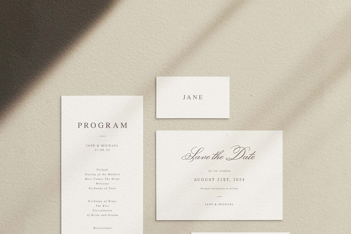 MODERN LUXURY WEDDING | 50 cards, an Invitation Template by Crocus Paperi (Photo 3 of 11)
