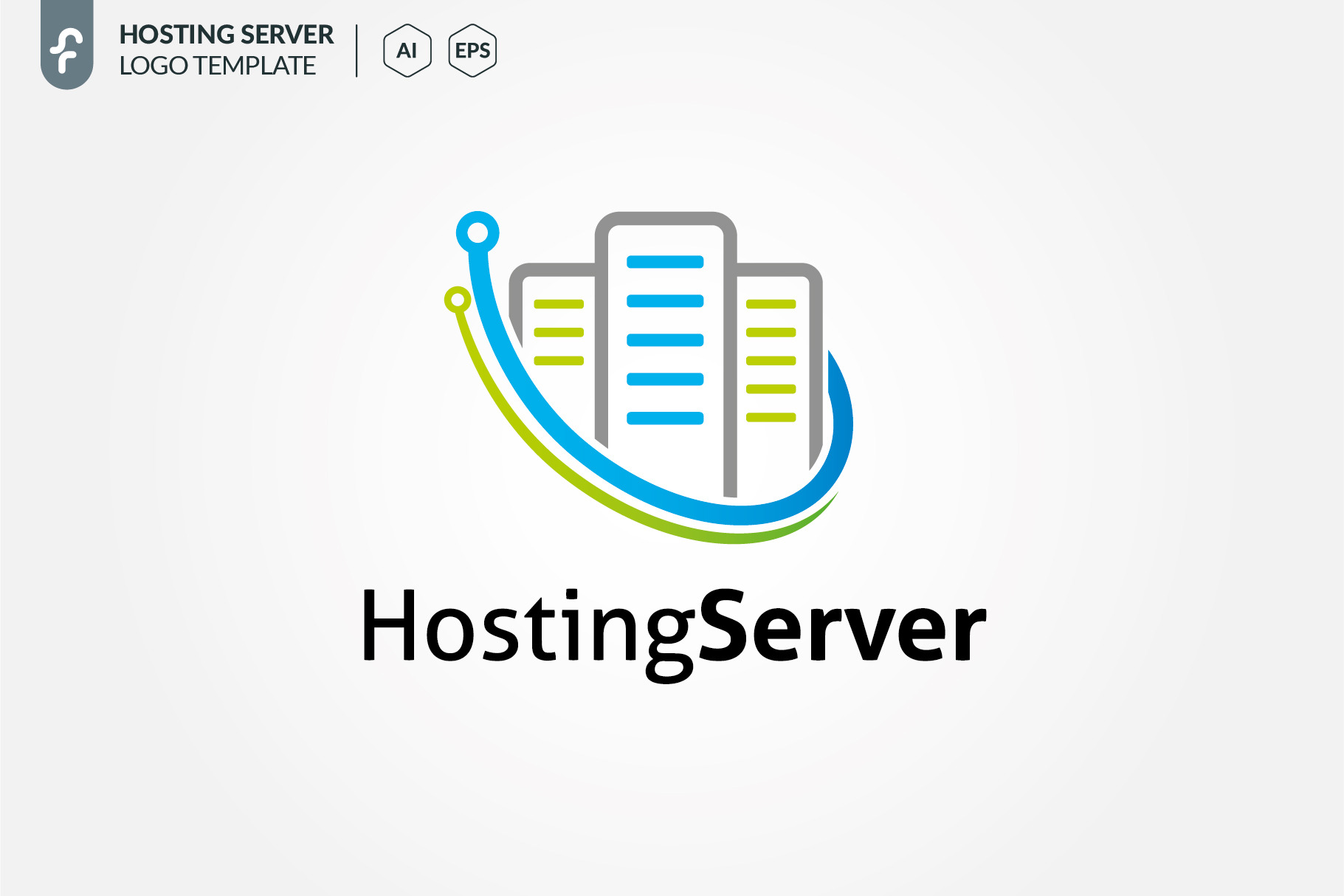 Hosting Server Logo by Ftstudio | Creative Market