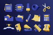 Office Tools 3D Icons Pack, an Object 3D Model by deviapuspitasari2 (Thumbnail 3 of 3)