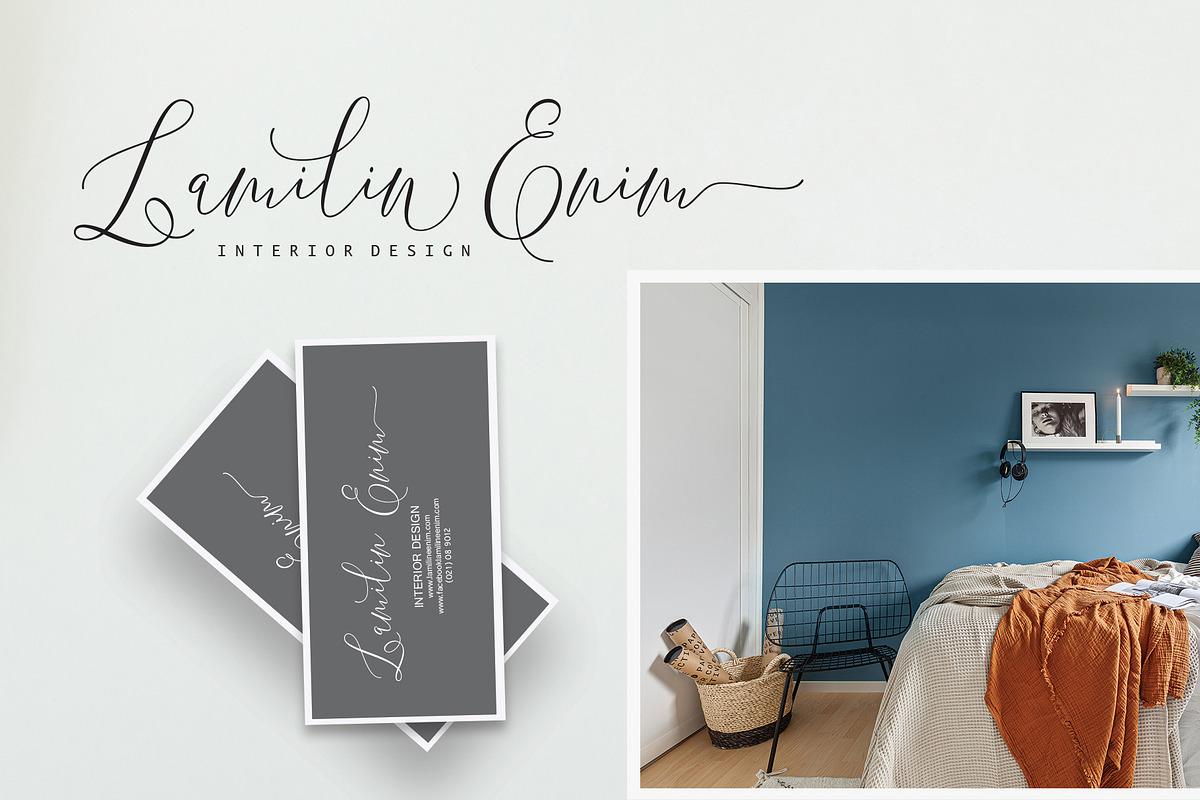 One Luminous Script, a Script Font by moriztype