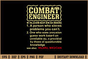 Combat Engineer Dictionary Term SVG, a Work Illustration by Handy Arts Studio (Thumbnail 1 of 3)