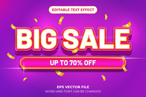 Big Sale Text Effect