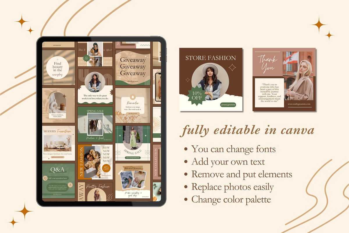 350 Social Media Posts Templates, a Templates & Theme by ...