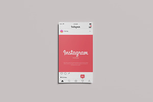 Paper Mockup For Instagram Post