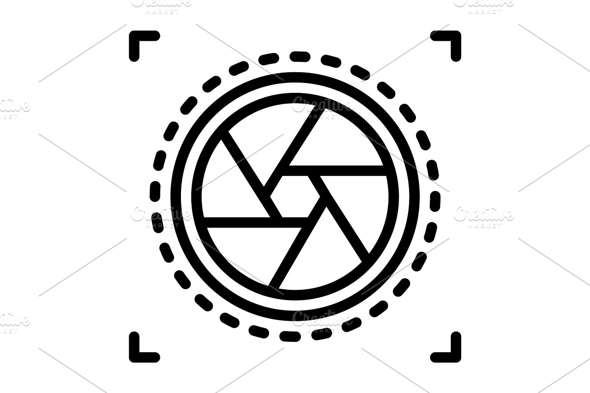 Exposure camera black icon, an Outline Icon by Creative priyanka