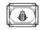 Art Deco Frame SVG Bundle, an Illustration by Gaye Art (Thumbnail 30 of 31)