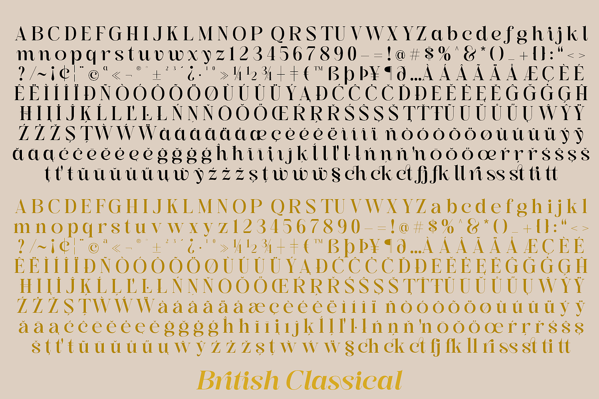 British Classical - Display Serif, a Serif Font by TypeClassHeroes (Photo 13 of 15)