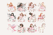 Pink Princess Clipart, Dragons, a Person Illustration by ClipArtCharm (Thumbnail 3 of 6)