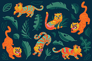 Chinese Tigers, a Pattern Graphic by PenguinHouse (Thumbnail 1 of 12)