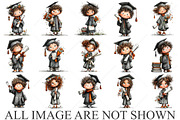 Whimsical Graduation Kids Clipart, a Seasonal Illustration by Canvas Craft (Thumbnail 4 of 10)