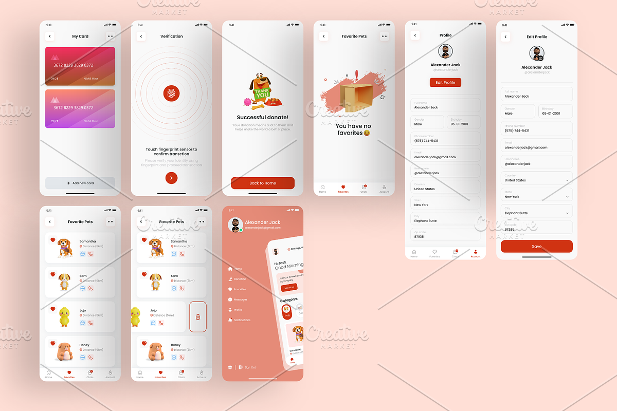 Pet Adoption App, an App Template by Ace UI/UX (Photo 6 of 9)