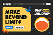 Vamor Display Creative Branding Font, a Sans Serif Font by Sensatype (Thumbnail 6 of 12)