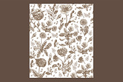 6 Seamless Flowers Roses Pattern, a Pattern Graphic by Vintage (Thumbnail 7 of 7)