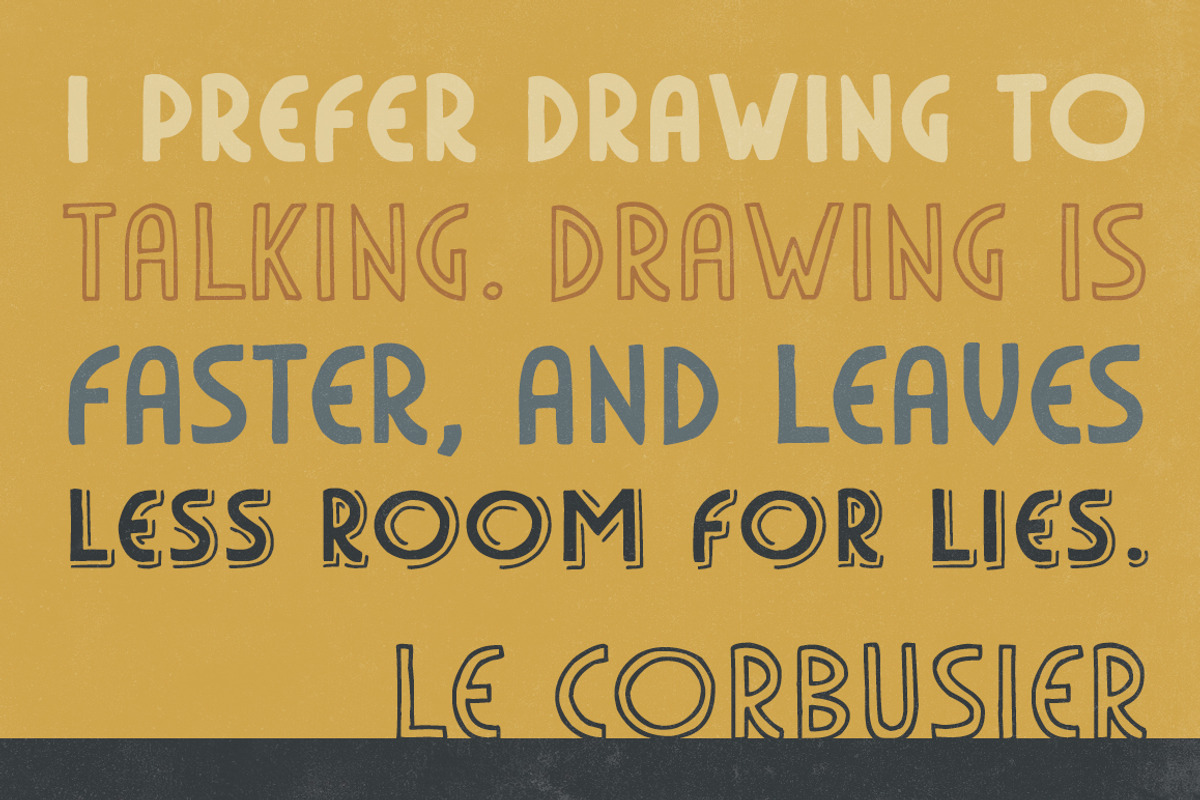 HandDeco 4-Font Family, a Sans Serif Font by Satchel & Sage (Photo 4 of 5)
